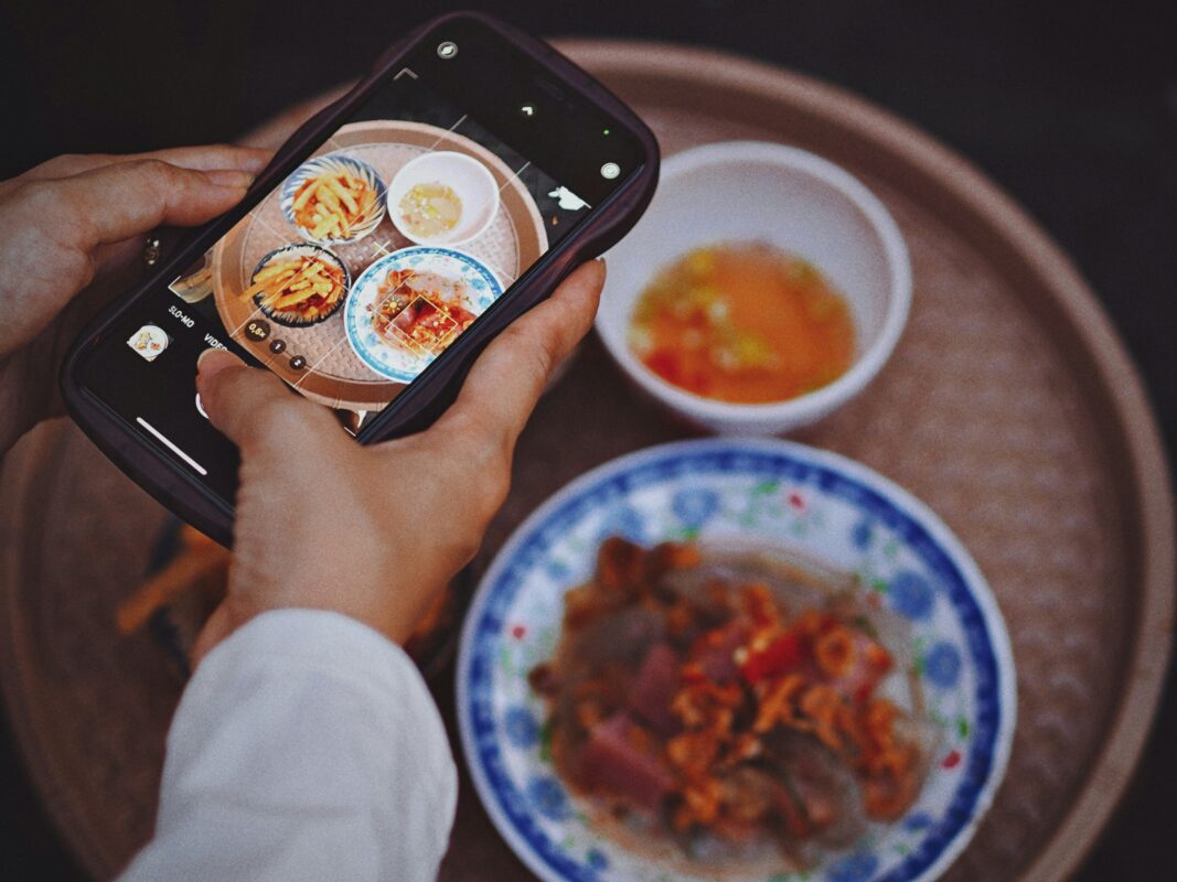 Posting food on social media